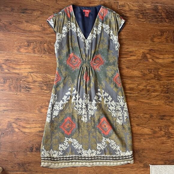 Sundance green patterned Dress, size 6 - Picture 1 of 6